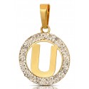 CIONDOLO LETTERA G CORSIVO IN ORO GIALLO 18 KT + COLLANA LACCIO IN OMAGGIO