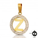 CIONDOLO LETTERA G CORSIVO IN ORO GIALLO 18 KT + COLLANA LACCIO IN OMAGGIO