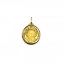 COLLANA SAN PIO IN ORO GIALLO E BIANCO 18 KT + COLLANA LACCIO IN OMAGGIO