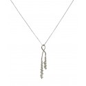 COLLANA SAN PIO IN ORO GIALLO E BIANCO 18 KT + COLLANA LACCIO IN OMAGGIO