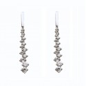 ORECCHINI CERCHI IN ORO BIANCO 18 KT LUCIDO