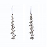 ORECCHINI CERCHI IN ORO BIANCO 18 KT LUCIDO