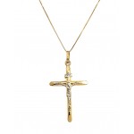 18 KT yellow and white gold NECKLACE 