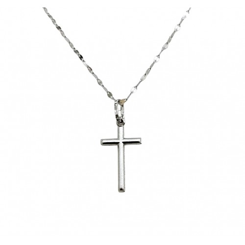 COLLANA SAN PIO IN ORO GIALLO E BIANCO 18 KT + COLLANA LACCIO IN OMAGGIO