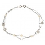 BRACCIALE DA DONNA IN ORO GIALLO 18 KT CON SFERE E ZIRCONI