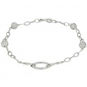 BRACCIALE DA DONNA IN ORO GIALLO 18 KT CON SFERE E ZIRCONI