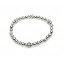 BRACCIALE UNOAERRE CON ARGENTO E CRISTALLI BIANCHI