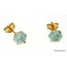 ORECCHINI SOLITARIO IN ORO GIALLO 18 KT CON ZIRCONI