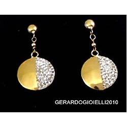 DROP EARRINGS IN 18kt 3 CM LONG