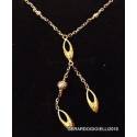 COLLANA IN ORO GIALLO18KT CON SFERE ORO BIANCO