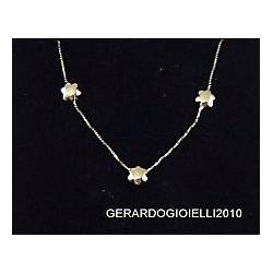 COLLANA VENEZIANA CON STELLINE IN ORO BIANCO 18KT