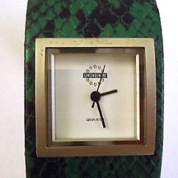 OROLOGIO BRACCIALE IN PELLE VERDE CHRONOSMATAR