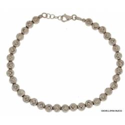 BRACCIALE UNISEX CON SFER IN ORO BIANCO 18 KT