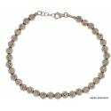 BRACCIALE UNISEX CON SFER IN ORO BIANCO 18 KT