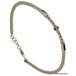 BRACCIALE DA UOMO IN ORO BIANCO 18 KT