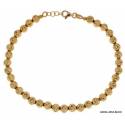 BRACCIALE UNISEX CON PALLINE IN ORO GIALLO 18 KT