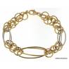 BRACCIALE DA DONNA IN ORO GIALLO E BIANCO 18 KT