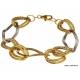 BRACCIALE IN ORO GIALLO E BIANCO 18 KT DA DONNA