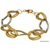 BRACCIALE IN ORO GIALLO E BIANCO 18 KT DA DONNA