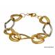 BRACCIALE IN ORO GIALLO E BIANCO 18 KT DA DONNA