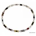 BRACCIALE BANDIERE NAUTICHE UOMO IN ORO BIANCO 18 KT