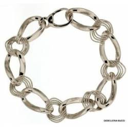 BRACCIALE CATENA IN ORO BIANCO 18 KT DA DONNA