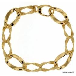 BRACCIALE CATENA DONNA IN ORO GIALLO 18 KT