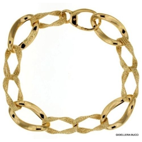 BRACCIALE IN ORO GIALLO 18 KT DA UOMO PESO 9,7 GRAMMI