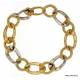 BRACCIALE IN ORO GIALLO E BIANCO 18 KT DA DONNA