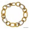 BRACCIALE IN ORO GIALLO E BIANCO 18 KT DA DONNA