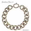 BRACCIALE CATENA DA DONNA IN ORO BIANCO 18 KT CON ZIRCONI