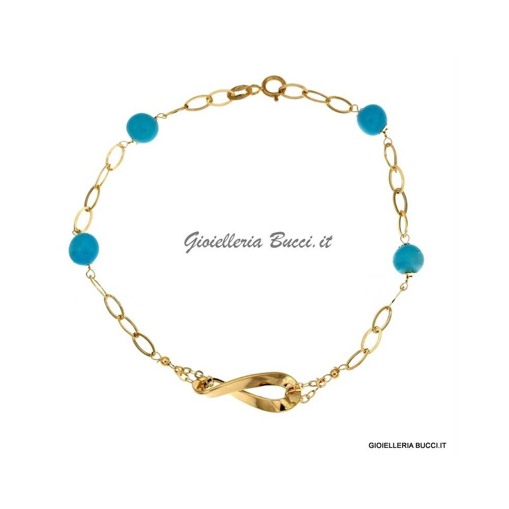 Bracciali Bracciale con tondo a 5 fili da Donna in Oro 18 Carati 2g