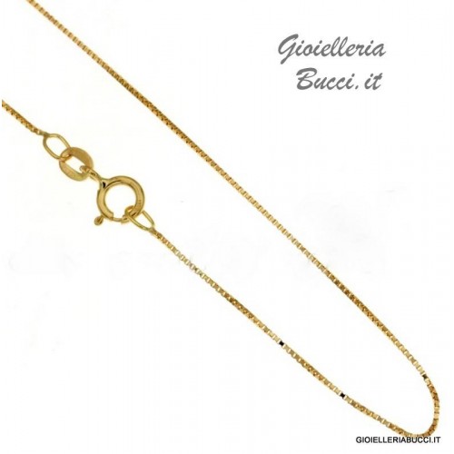 COLLANA VENEZIANA UNISEX IN ORO GIALLO 18 KT