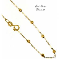 COLLANA UNISEX IN ORO GIALLO 18 KT