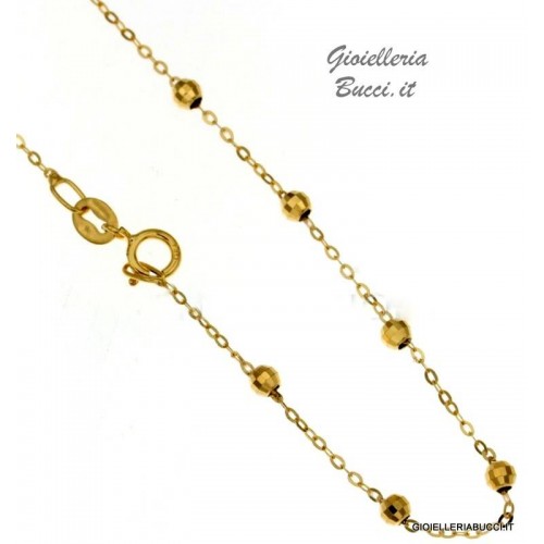 COLLANA UNISEX IN ORO GIALLO 18 KT