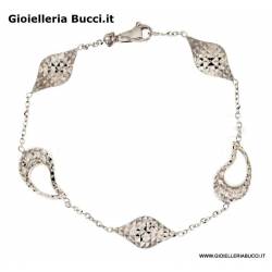 BRACCIALE DA DONNA IN ORO BIANCO 18 KT 