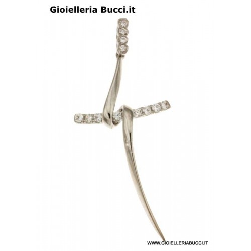 Infinite U lovely delfino ciondolo in argento Sterling 925 con zirconi