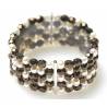 BRACCIALE MILUNA KIARA PERLE BIANCHE CON SFERE KRISTAL COLOR BRONZO