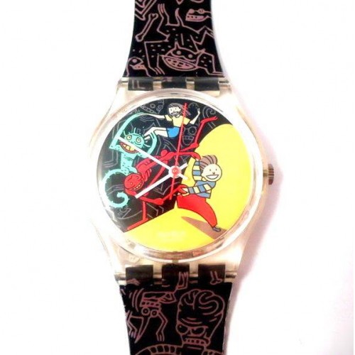 OROLOGIO SWATCH DA COLLEZIONEJUGLE TANGLE 1997 NUOVO