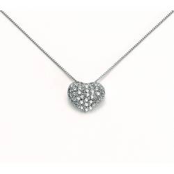 COLLANA MILUNA KIARA IN ARGENTO PUNTO LUCE CON ZIRCONE