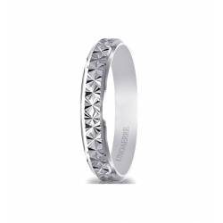 UNOAERRE WEDDING RING BAGUE EN ARGENT POLI PLAGE DE TRAVAIL