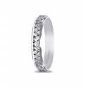 UNOAERRE WEDDING RING BAGUE EN ARGENT POLI PLAGE DE TRAVAIL