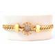 BRACCIALE DA DONNA IN ORO BIANCO 18 KT CON ZIRCONI BIANCHI