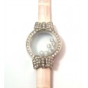WOMEN'S LEATHER BRACELET AND STEEL WITH CUBIC ZIRCONIA