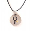 NECKLACE stainless steel and yellow gold 18 KT
