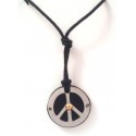 NECKLACE stainless steel and yellow gold 18 KT