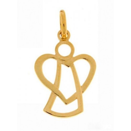 CIONDOLO ANGELO IN ORO GIALLO 18 KT + COLLANA IN OMAGGIO