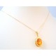 COLLANA DA DONNA IN ORO GIALLO 18 KT CON TOPAZIO