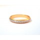 ANELLO FEDE DIANA IN ORO GIALLO E BIANCO 18 KT MODELLO GIRELLA
