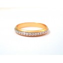 ANELLO FEDE DIANA IN ORO GIALLO E BIANCO 18 KT MODELLO GIRELLA